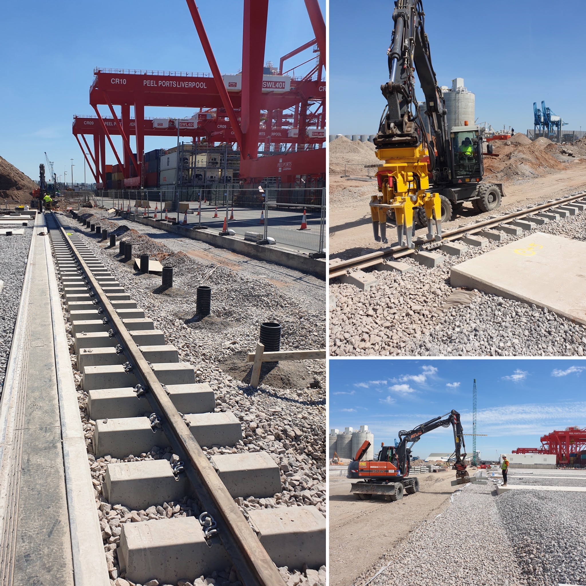 Bemo Rail Ballastbed Crane Track in Liverpool